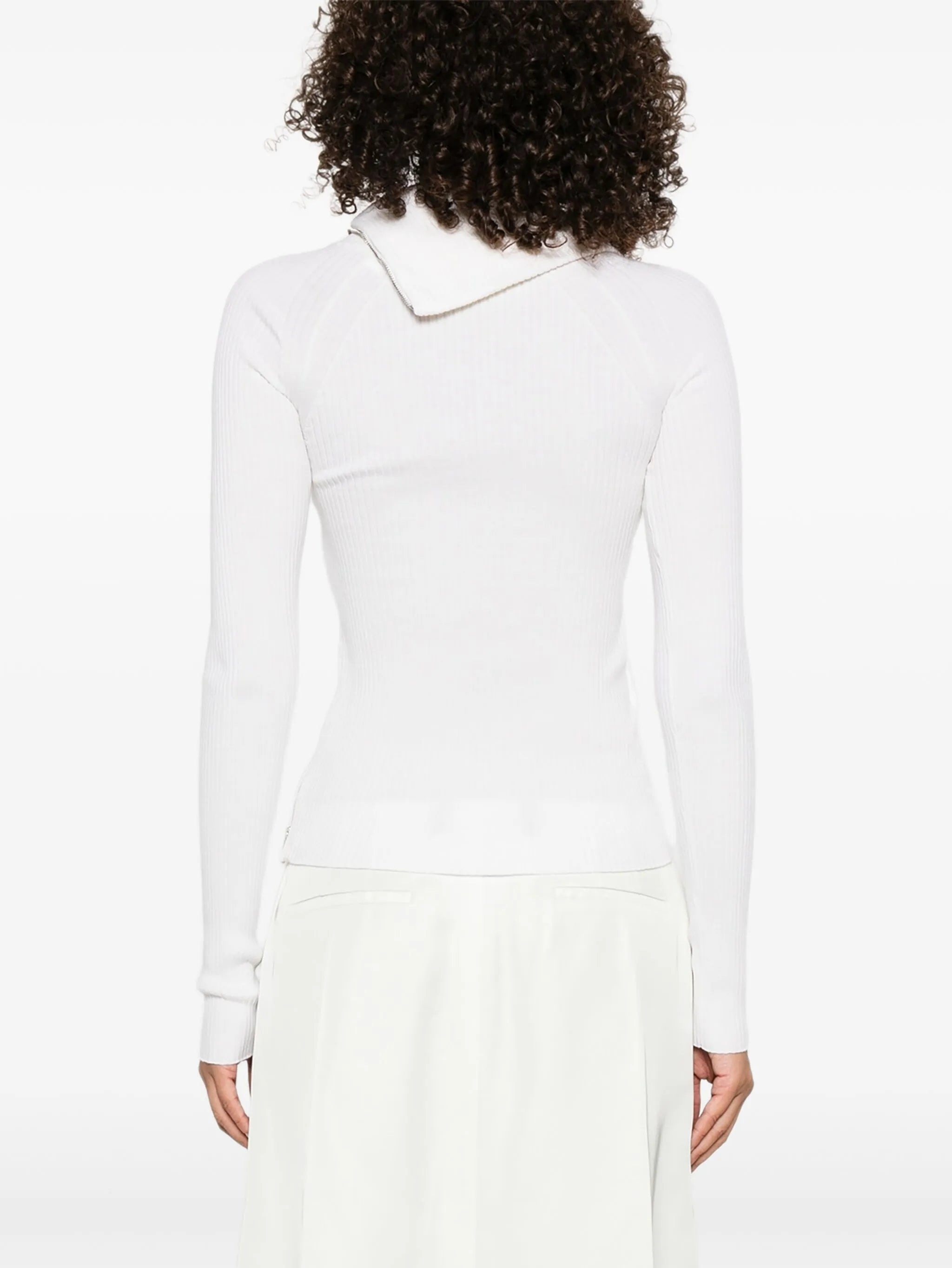 Sportmax Ribbed Zip-front Sweater - 4
