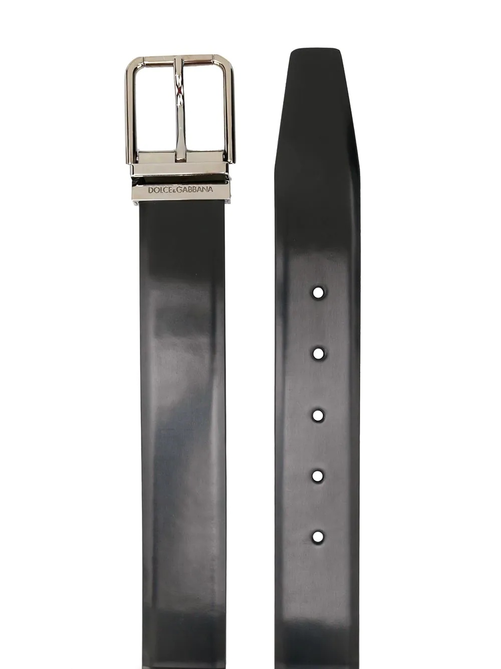 logo-engraved buckle belt - 2