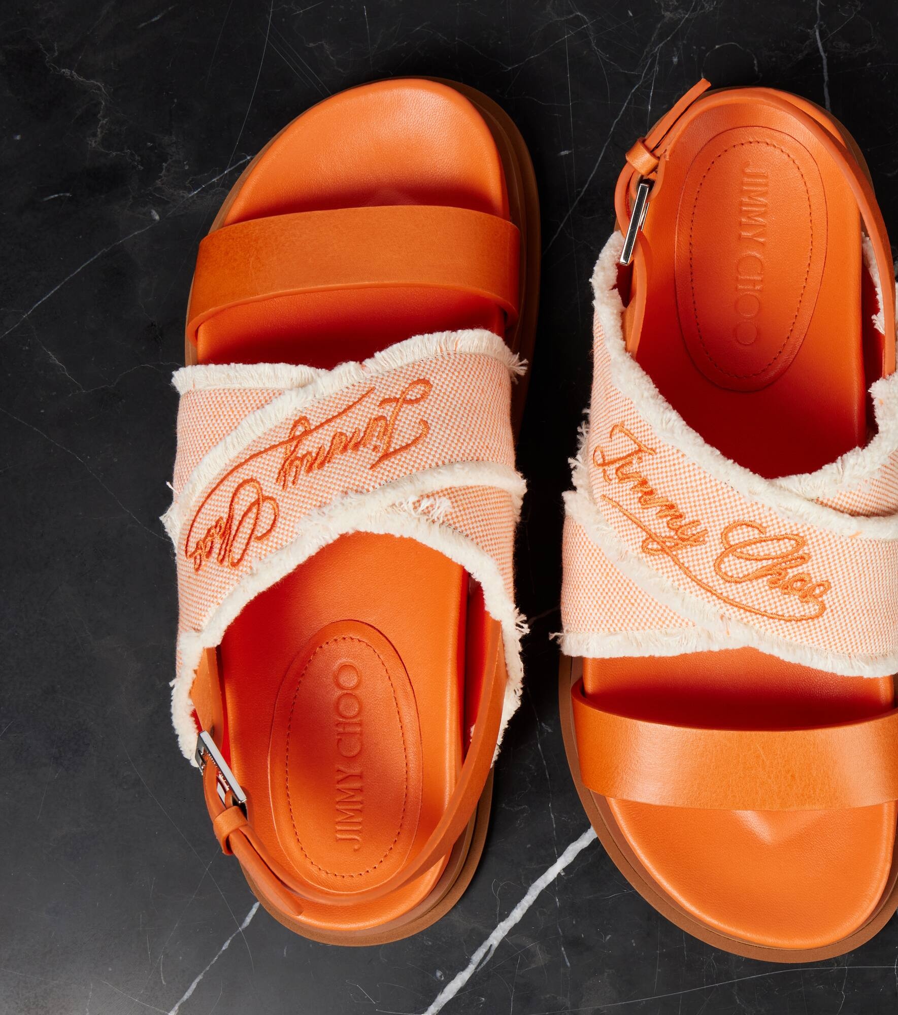Joa canvas and leather sandals - 5