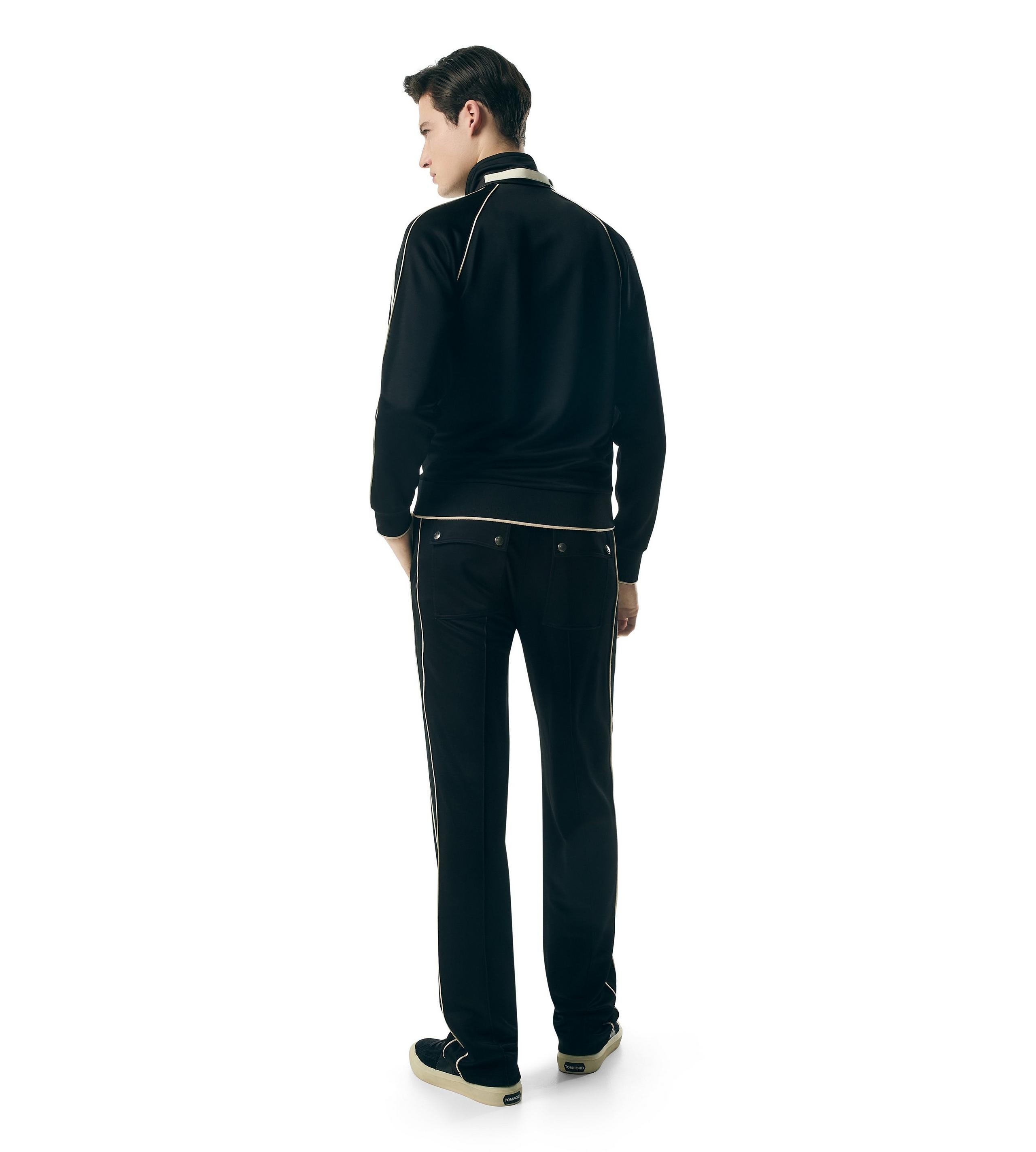 JERSEY SWEATPANTS WITH PIPING - 3