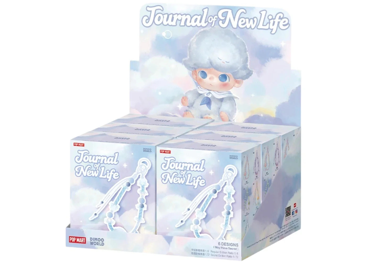 Pop Mart DIMOO Journal of New Life Series Lanyard Sealed Case (6 Blind Box) - 1