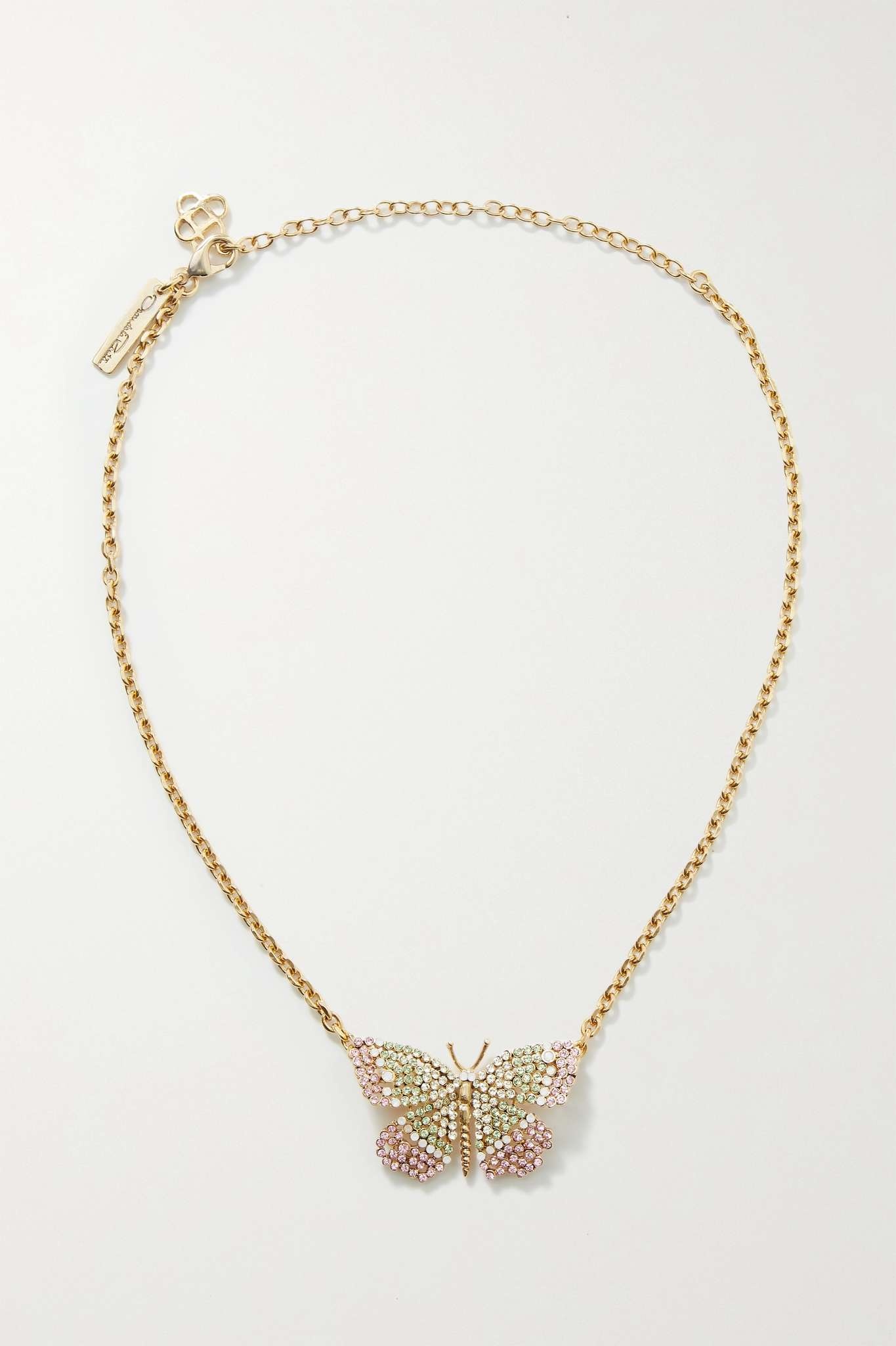 Gold-tone Swarovski crystal necklace - 4