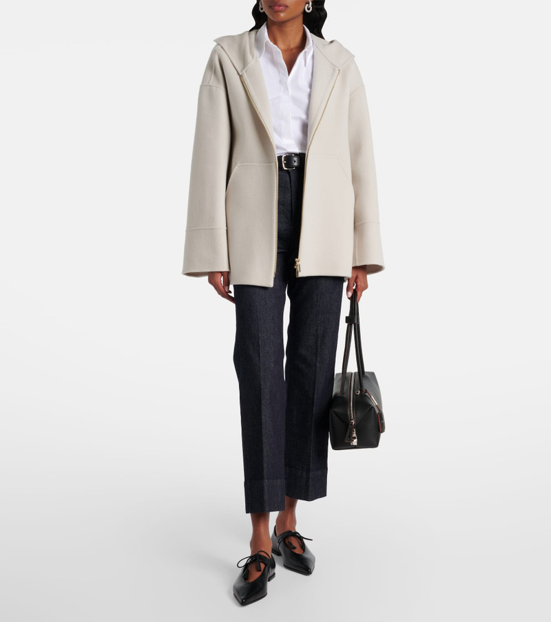 'S Max Mara Romino virgin wool zip-up hoodie outlook