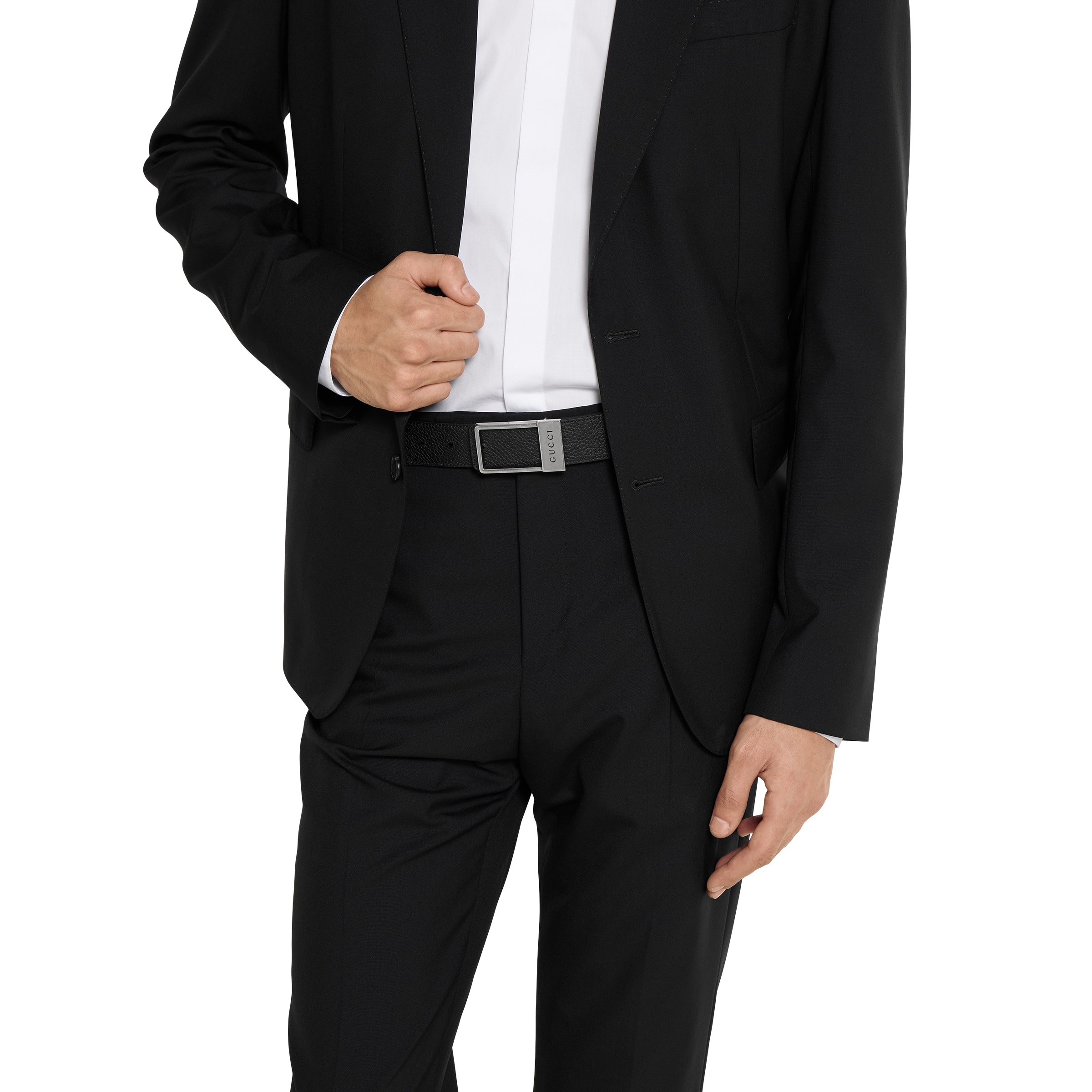 Reversible belt with rectangular buckle - 4