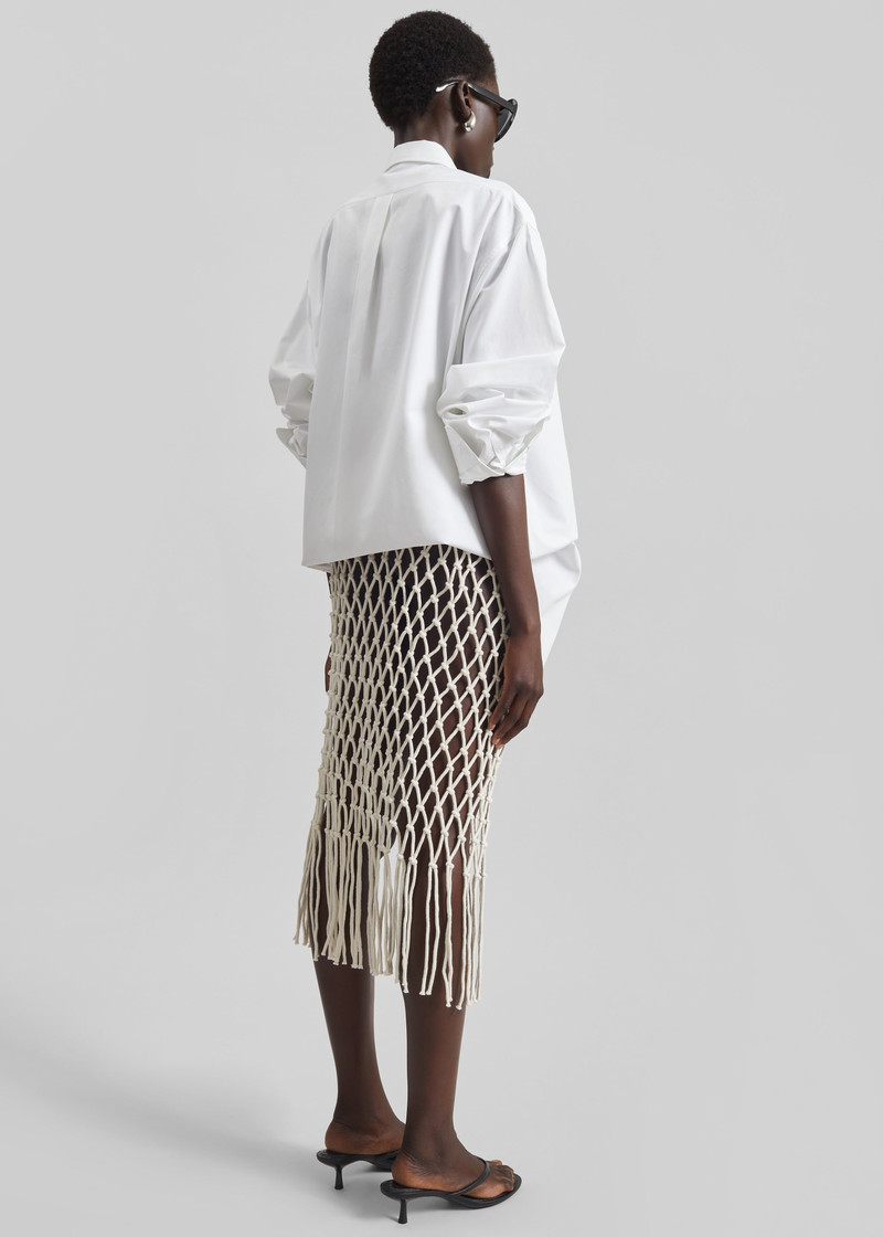 Tropea Macrame Skirt - Ecru 8
