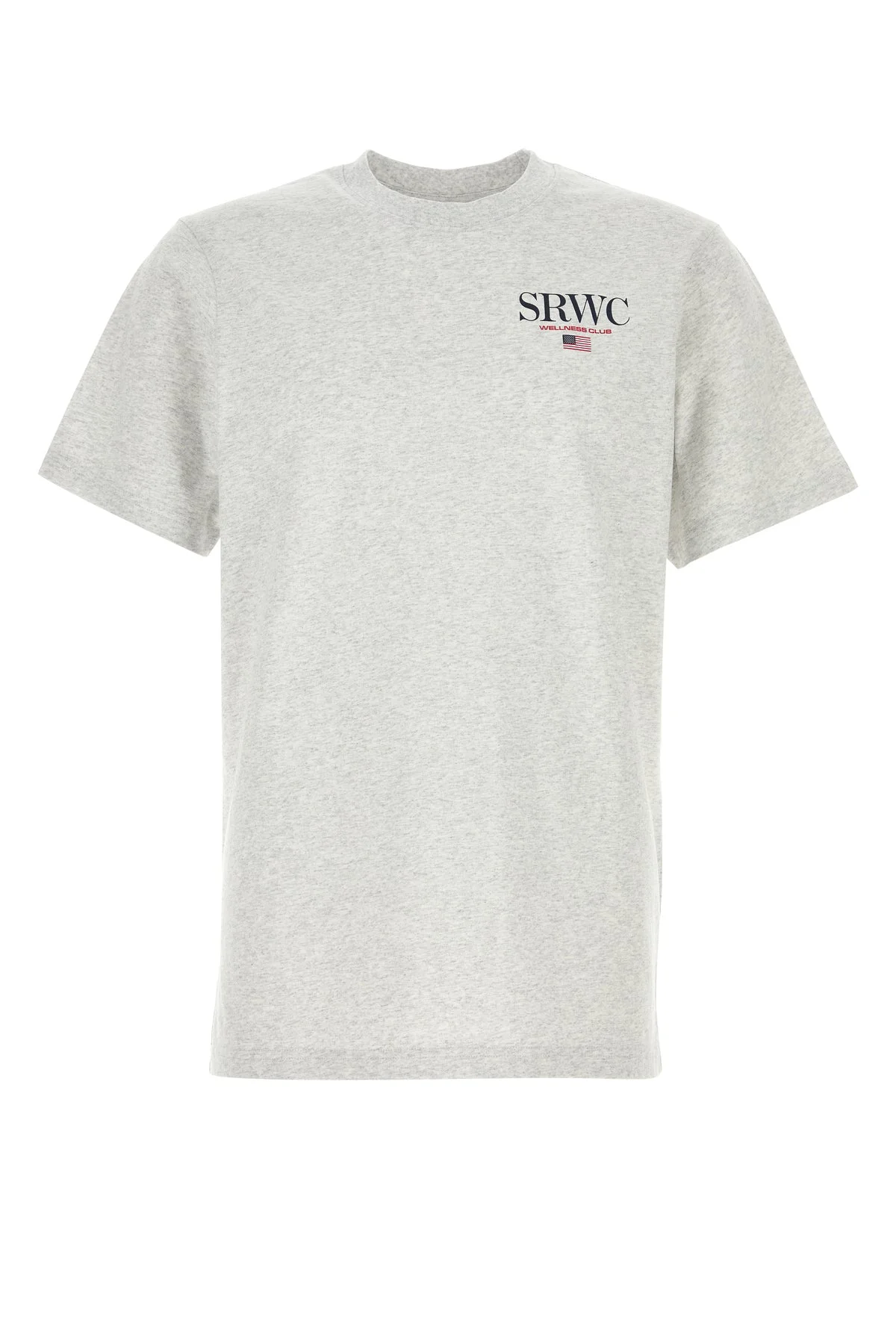 Melange grey cotton t-shirt - 1