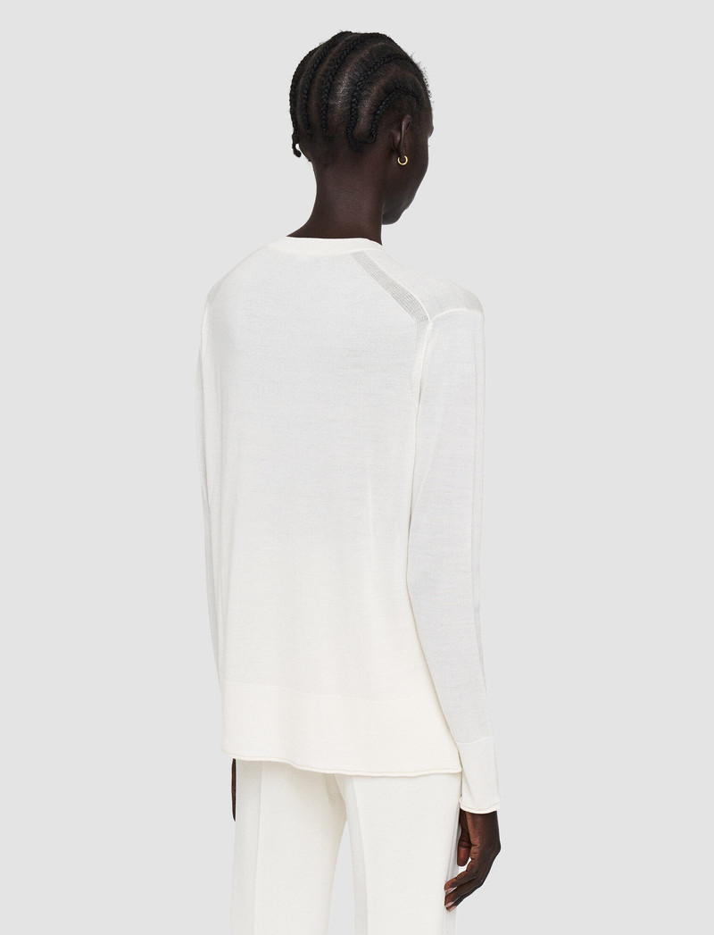 Super Fine Merino Silk Round Neck Jumper 4