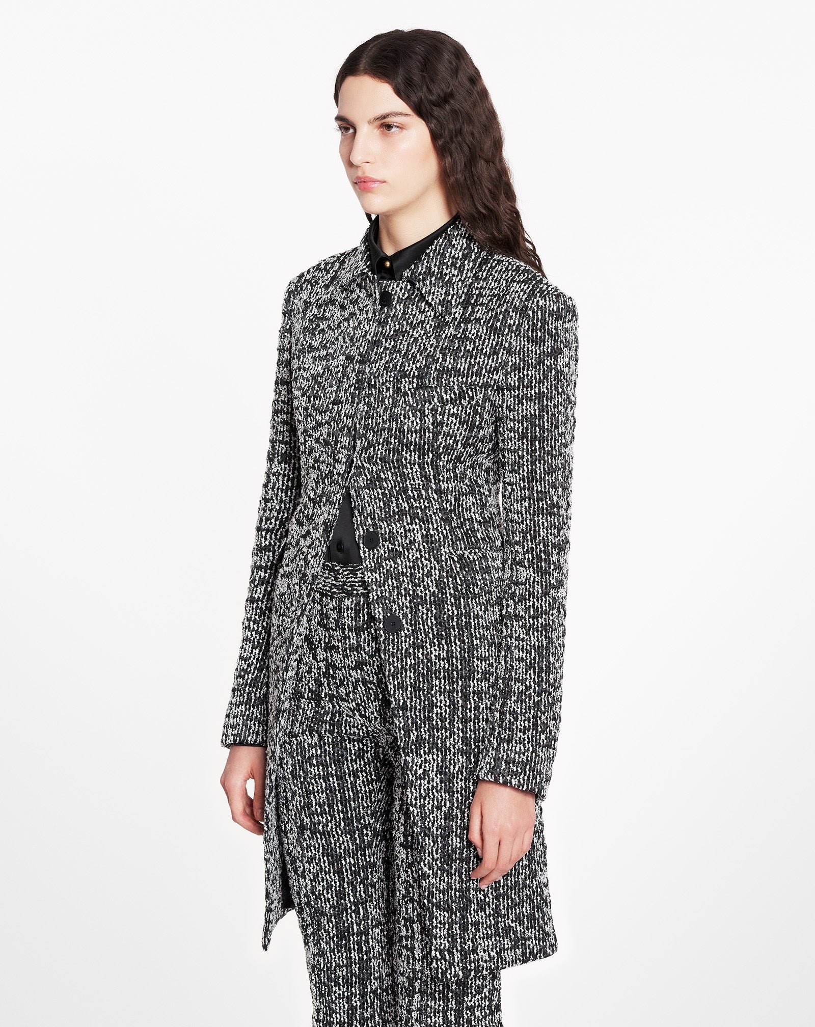 LONG FIT AND FLARE JACKET - 3