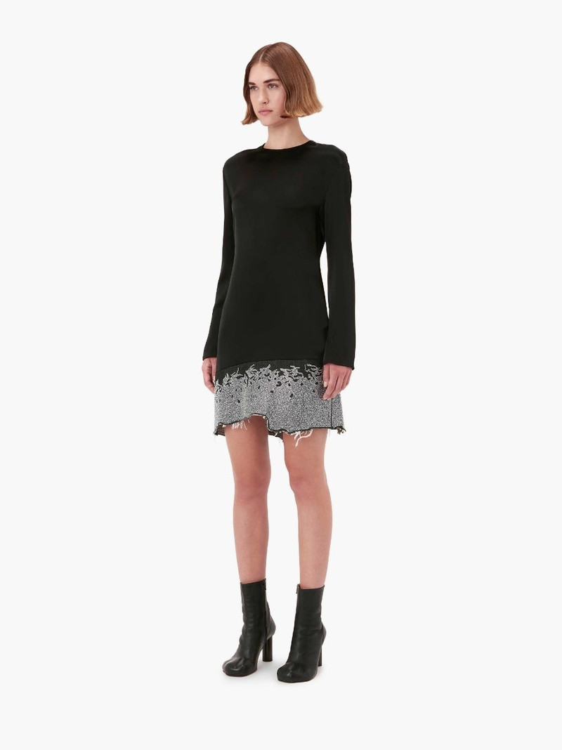 DISTRESSED GLITTER HEM DRESS 4
