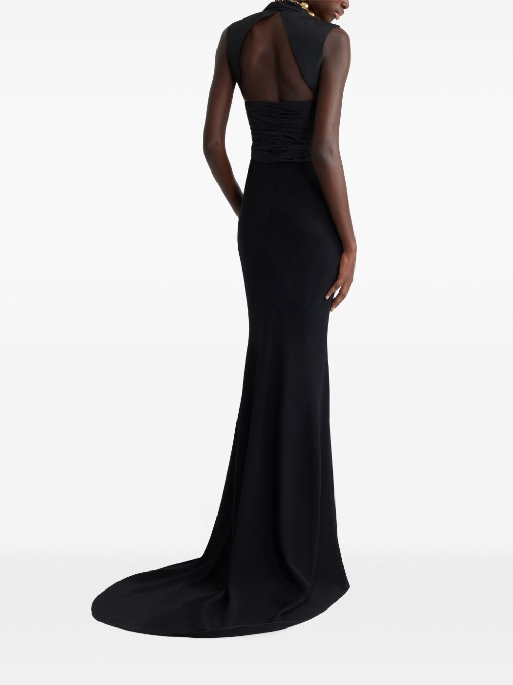 crepe maxi mermaid skirt - 3