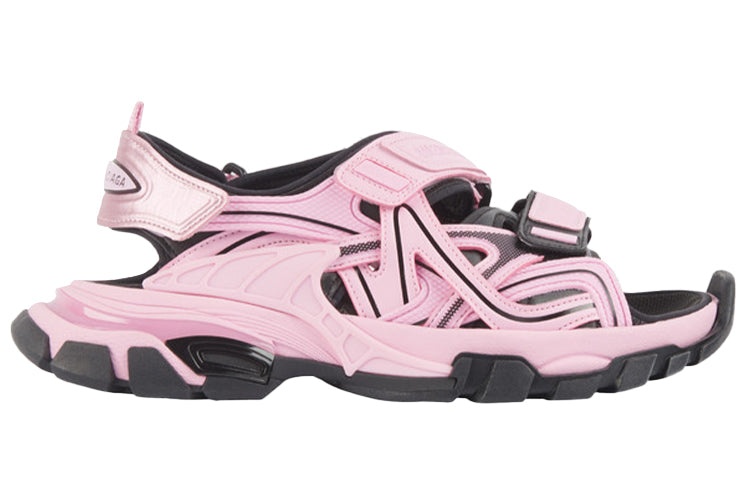 (WMNS) Balenciaga Track Sandal 'Neon Pink Black' 617543W2FH15010 - 2