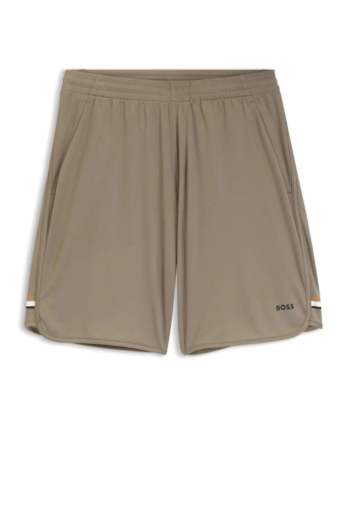 ACTIVE STRETCH-FABRIC SHORTS WITH MESH POCKET BAGS - 1