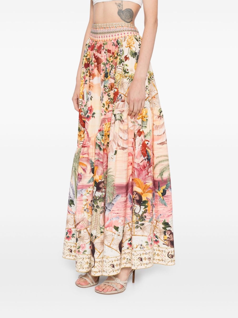 shaped seam skirt - 3