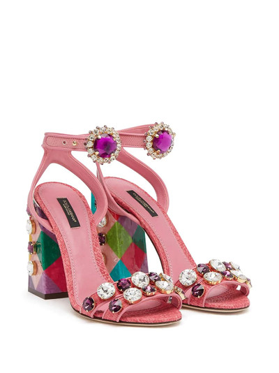 Dolce & Gabbana stone embellished sandals outlook