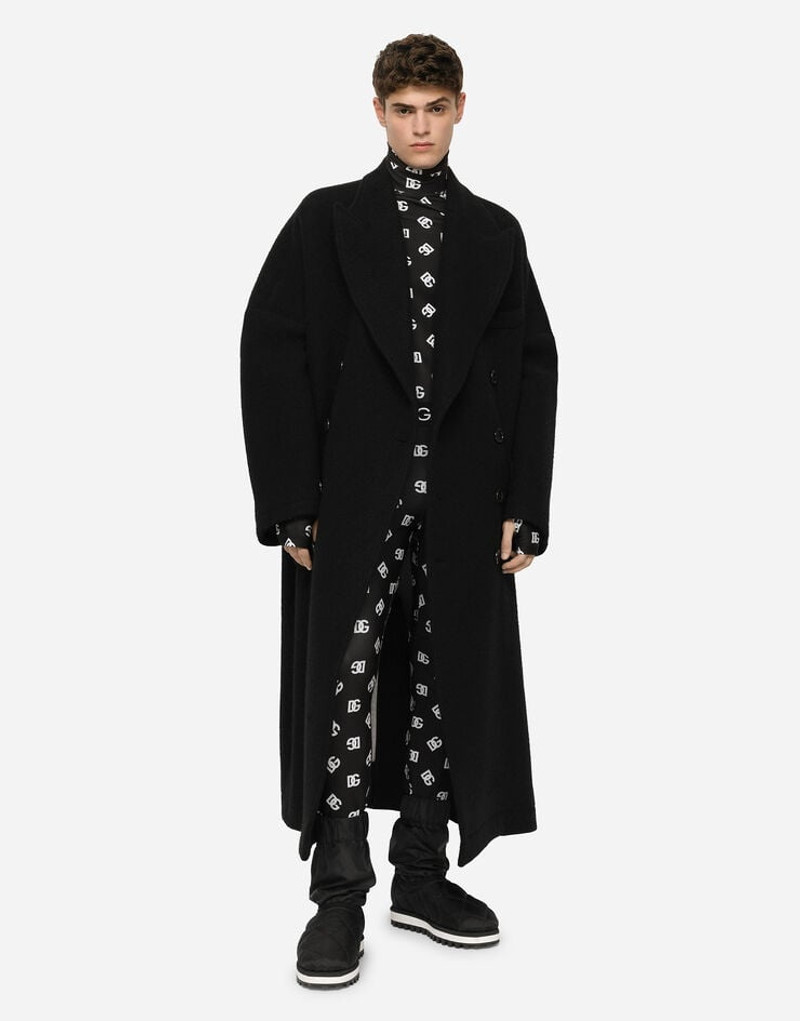Dolce & Gabbana Double-breasted boiled wool coat outlook