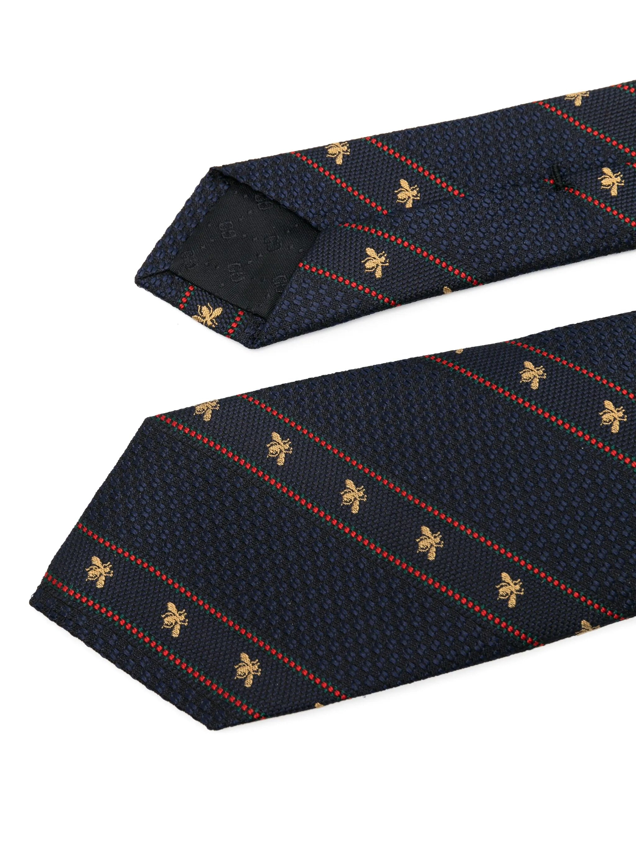 Gucci Bee Web Tie - 2
