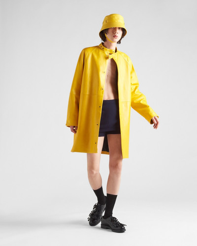 Prada Oversized nappa leather coat outlook