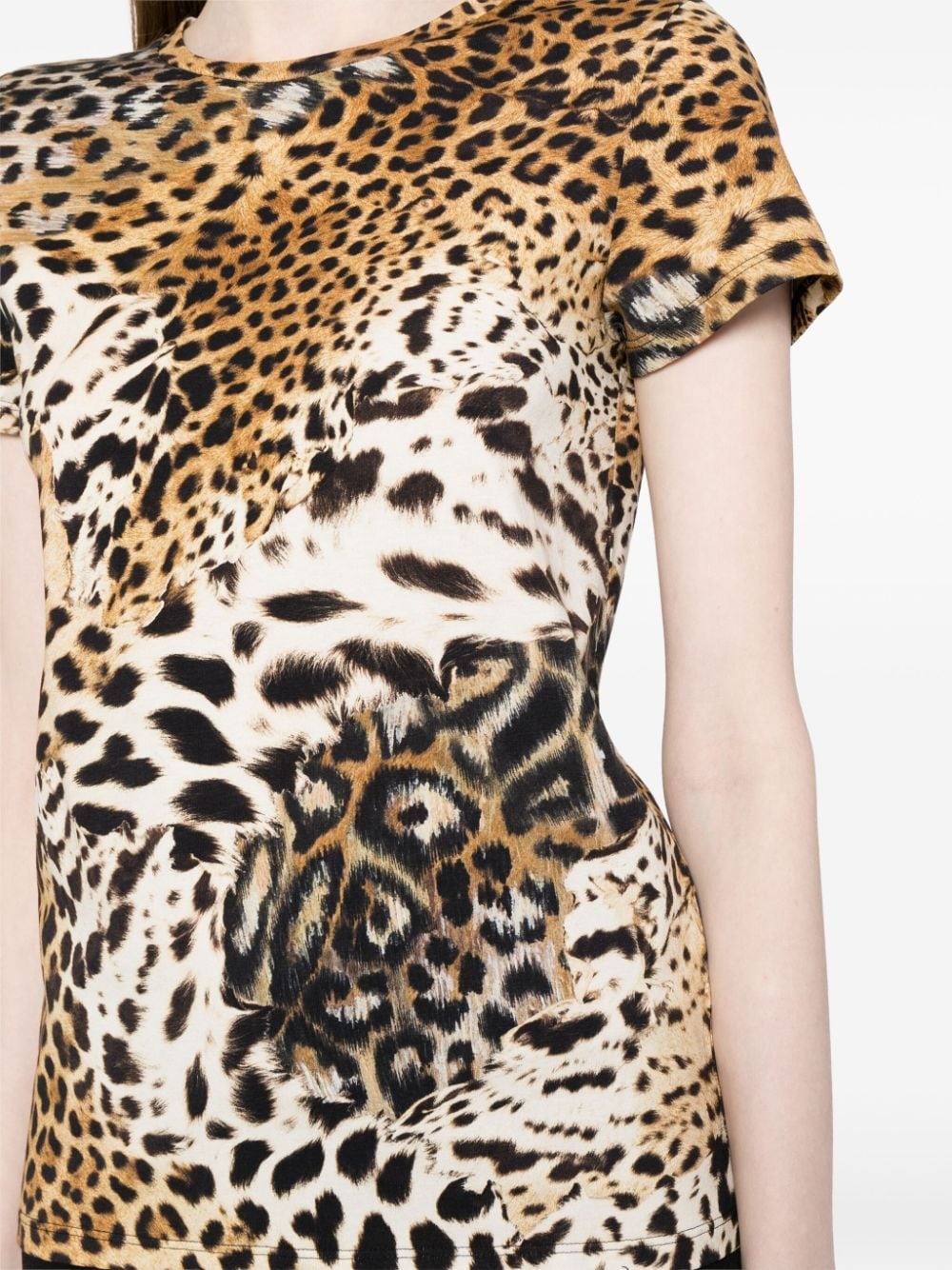 tiger-print short-sleeve T-shirt - 5