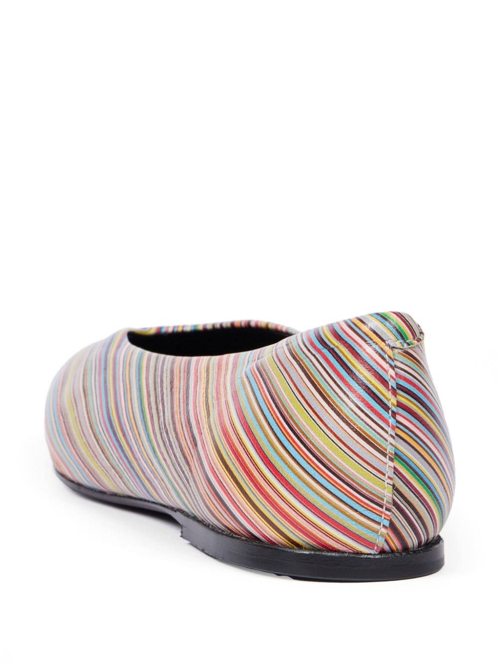 striped ballerina shoes - 4