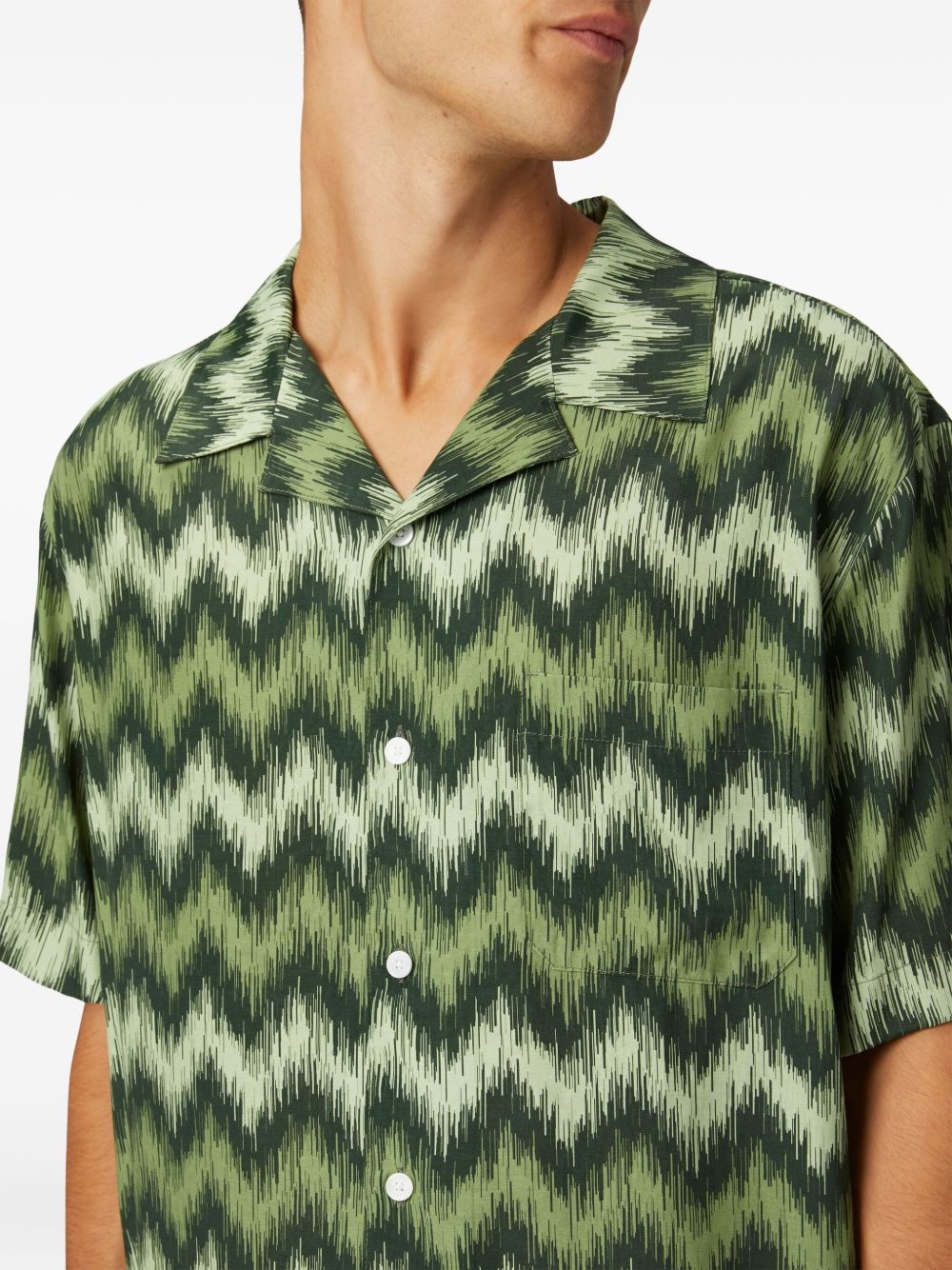 zigzag-print shirt - 4