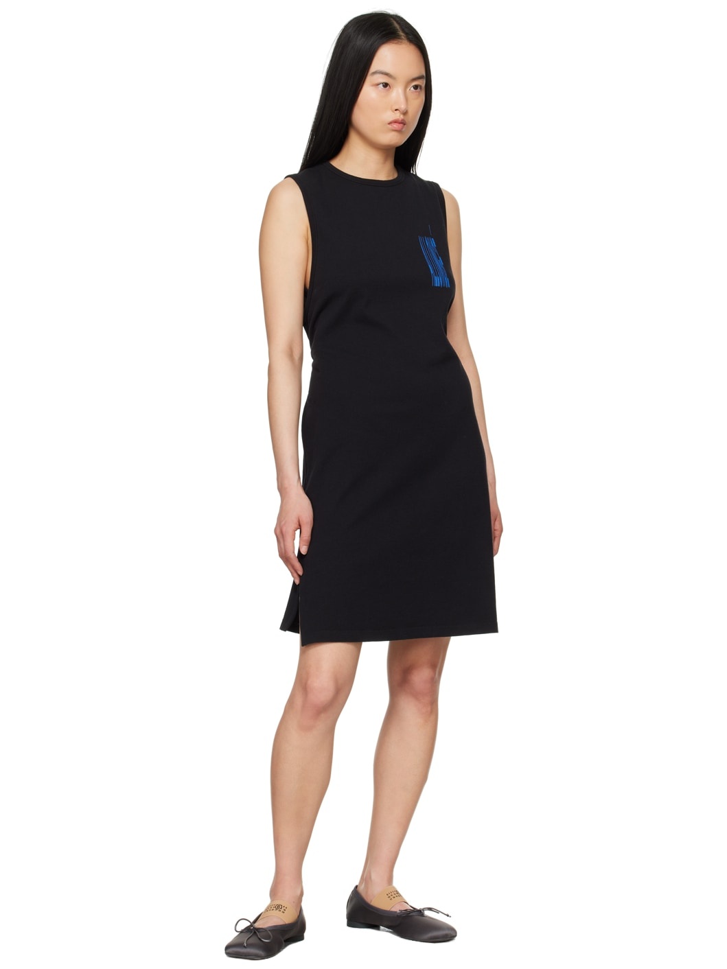 Black Self-Tie Tank Top - 4