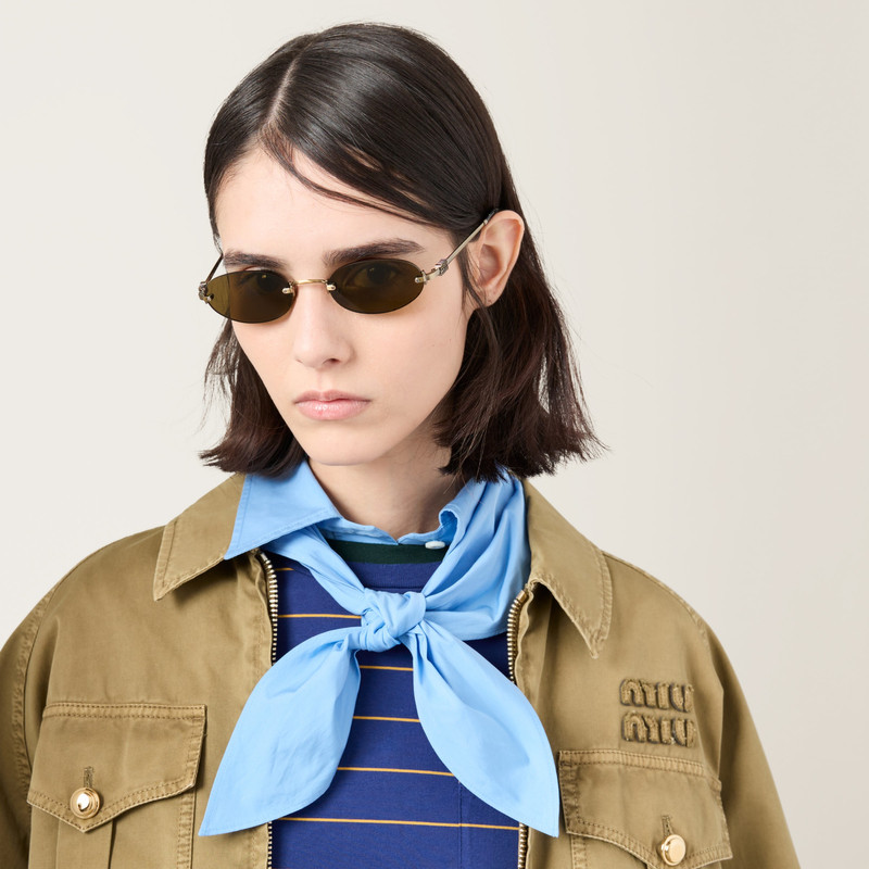 Miu Miu Miu Miu Logo sunglasses outlook