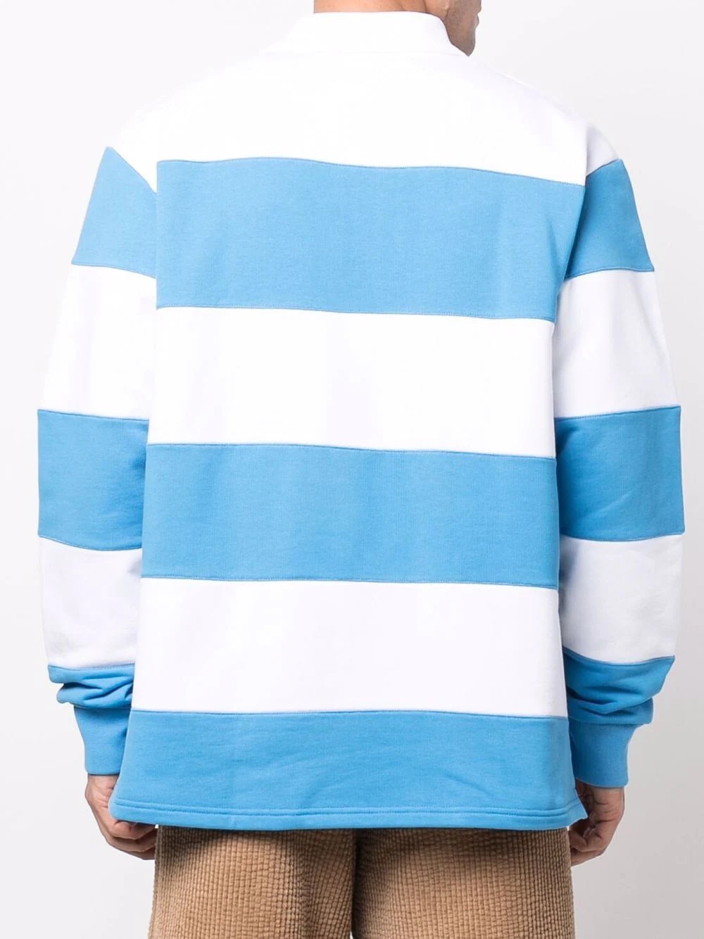 logo striped polo shirt - 4