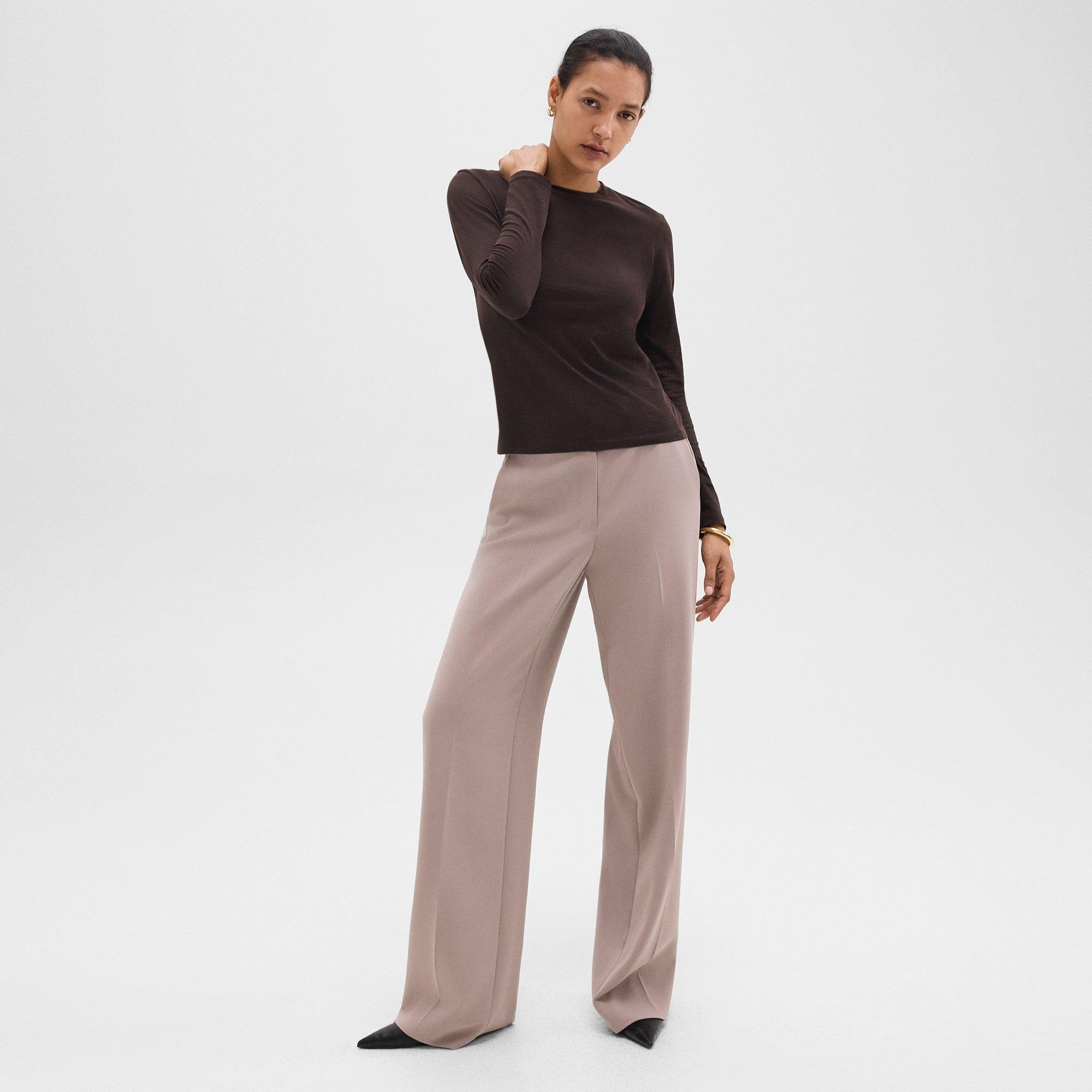 Relaxed Straight Pant in Admiral Crepe - 2
