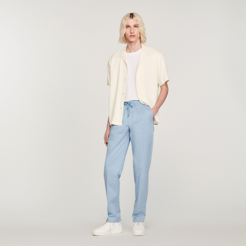 Sandro Elasticated straight-leg pants outlook
