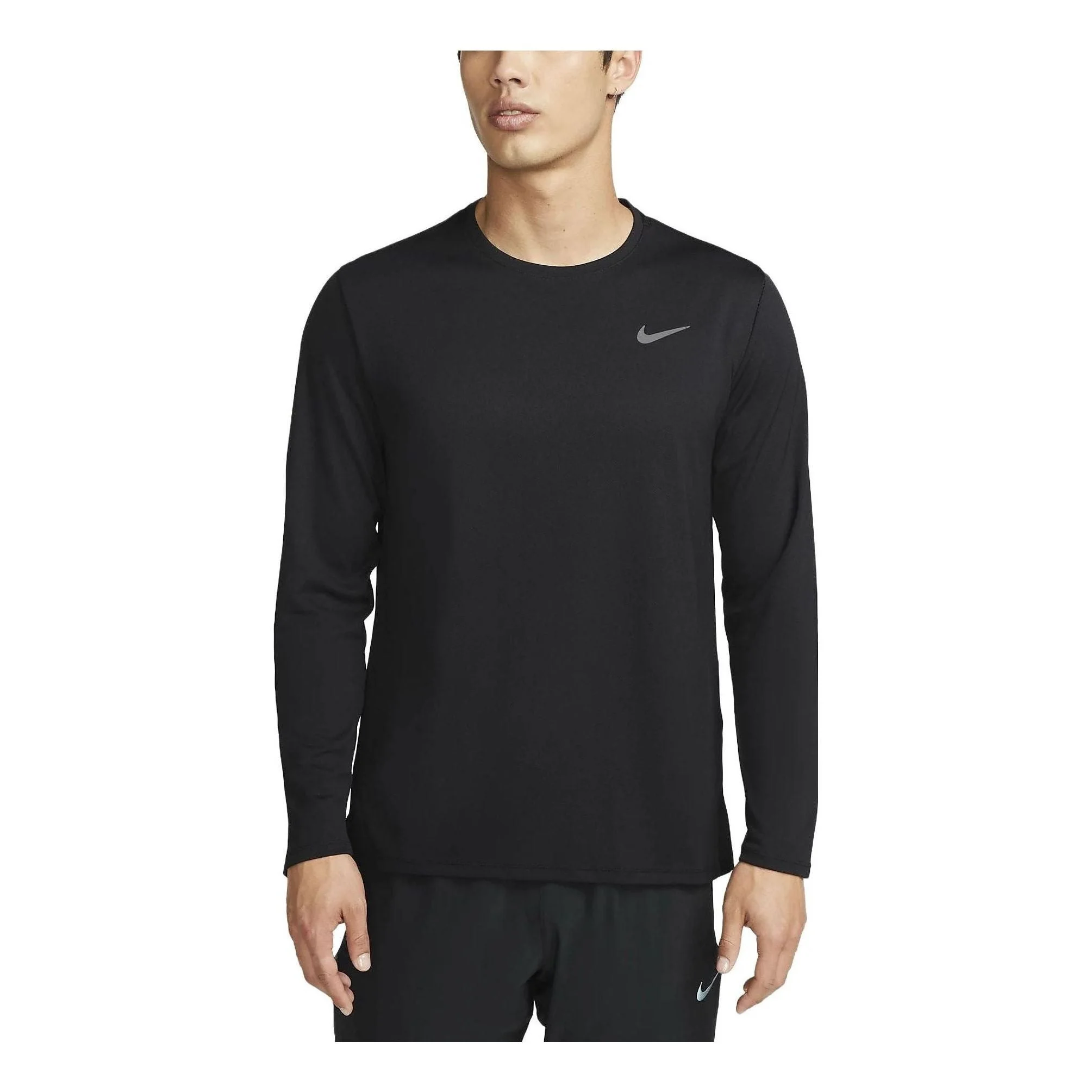 Nike Miler Dri-FIT UV Long-Sleeve Running T-Shirt 'Black' FB7071-010 - 1