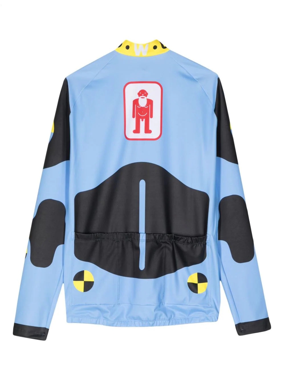 DUMMY-PRINT LONG-SLEEVE CYCLING TOP - 2