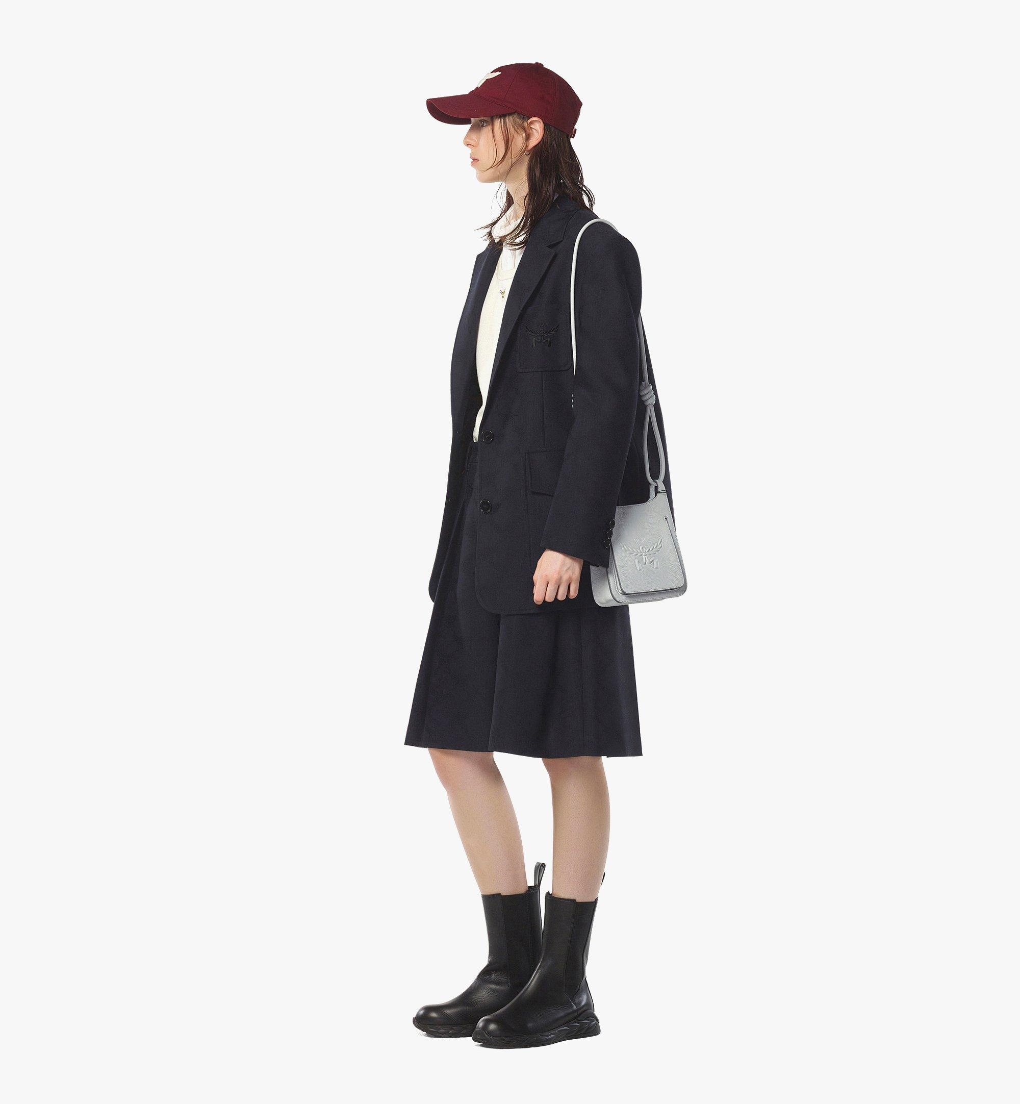 Himmel Hobo in Embossed Logo Leather - 6