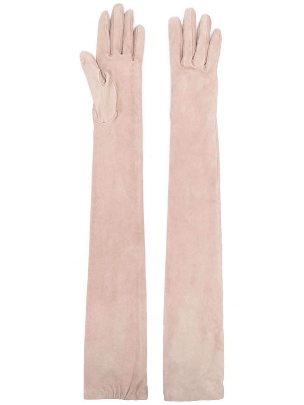 long-length leather gloves - 1