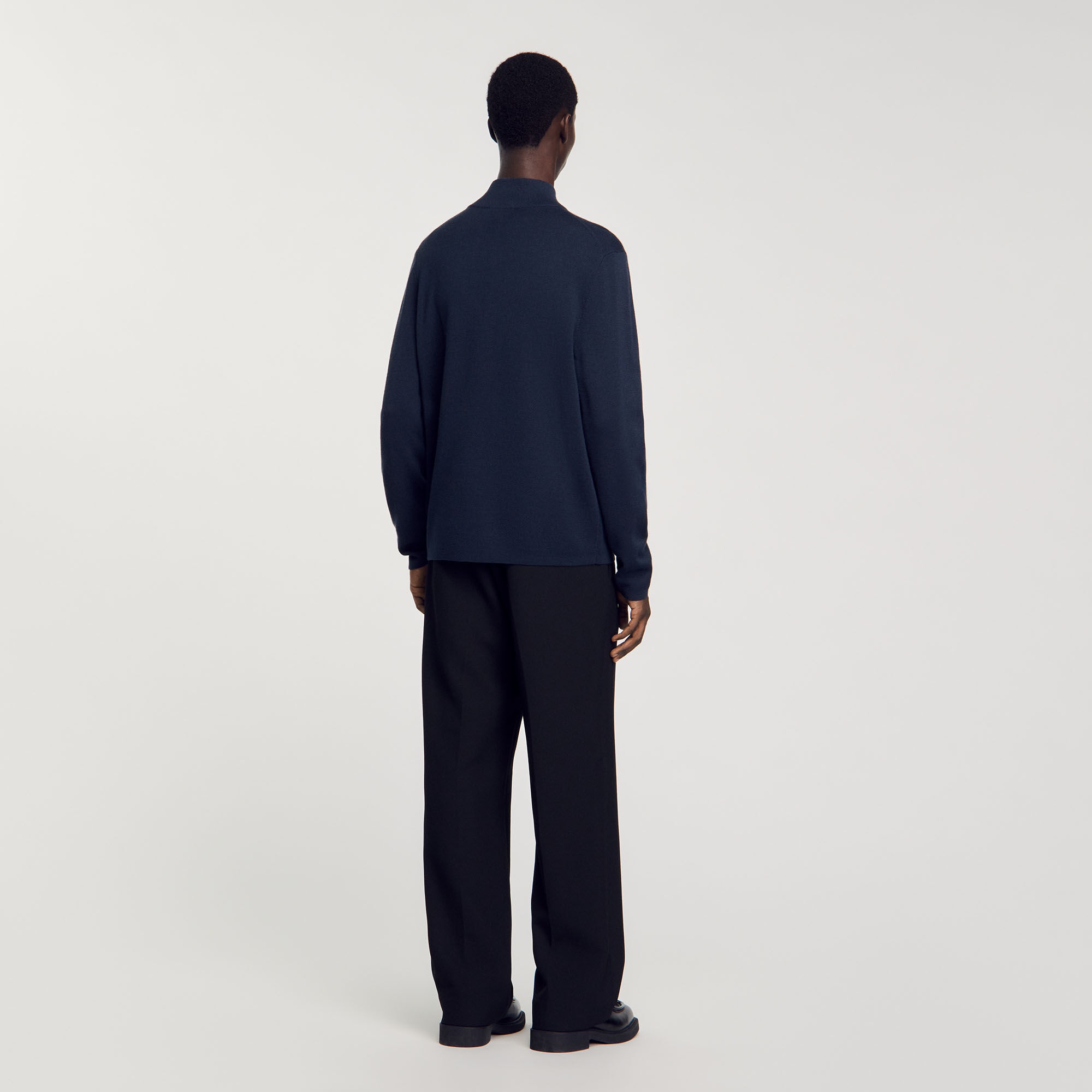 WOOL SWEATER WITH ZIPPED COLLAR - 6