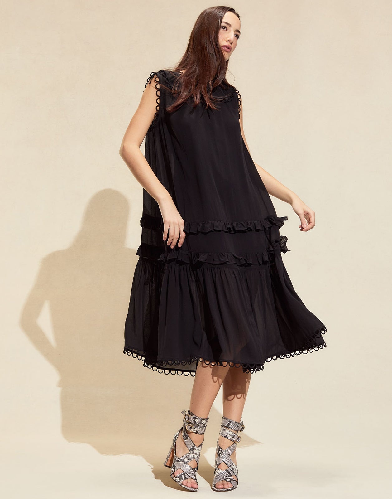 Annabelle Sleeveless Midi Dress - 4
