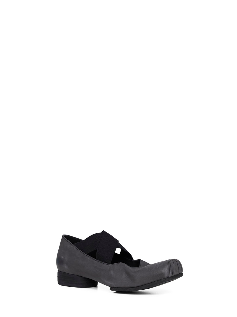 UMA WANG Dark grey nubuck ballet flats outlook