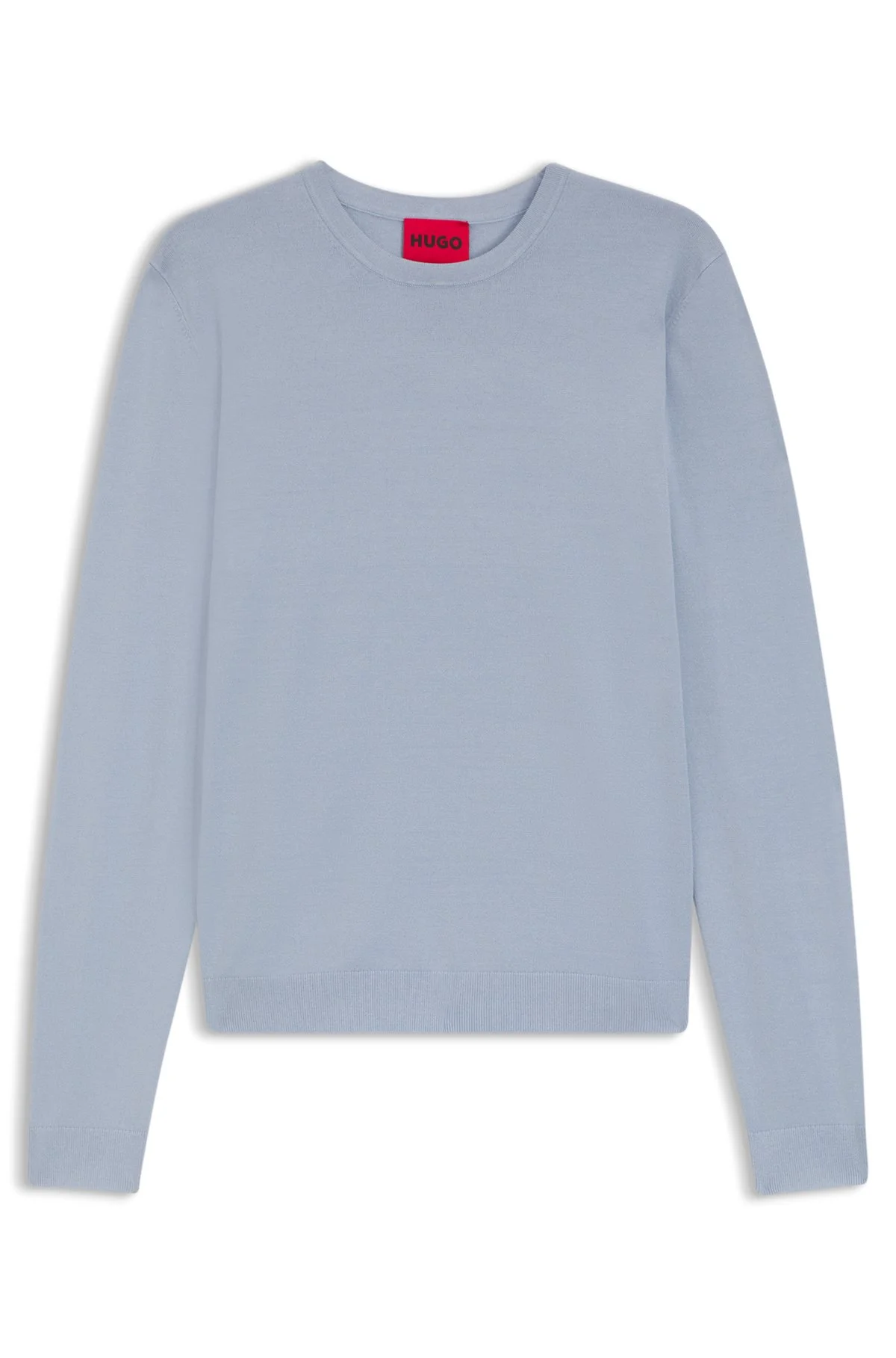 REGULAR-FIT KNITTED SWEATER WITH CREW NECKLINE - 1