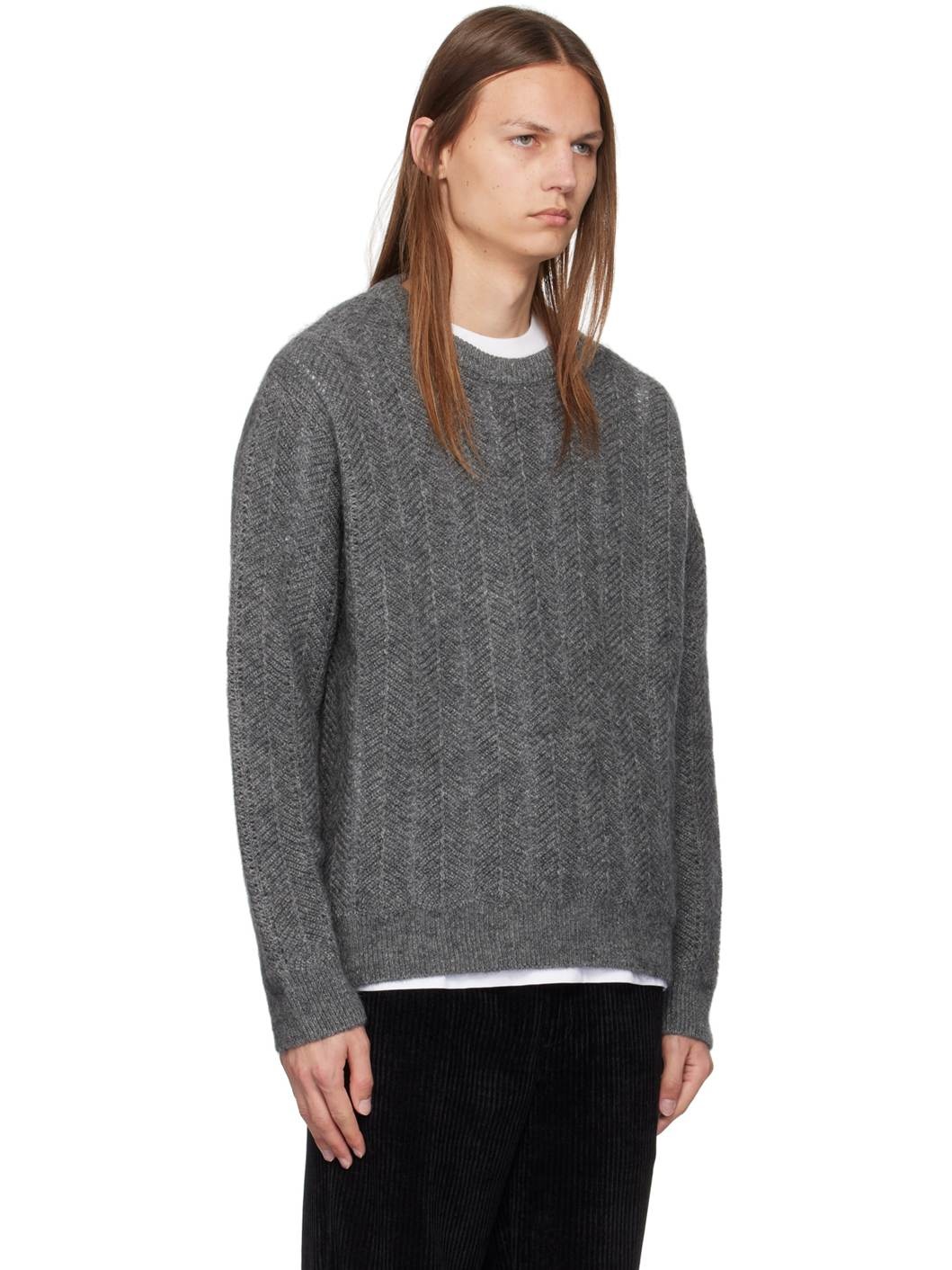 Gray Crewneck Sweater - 2