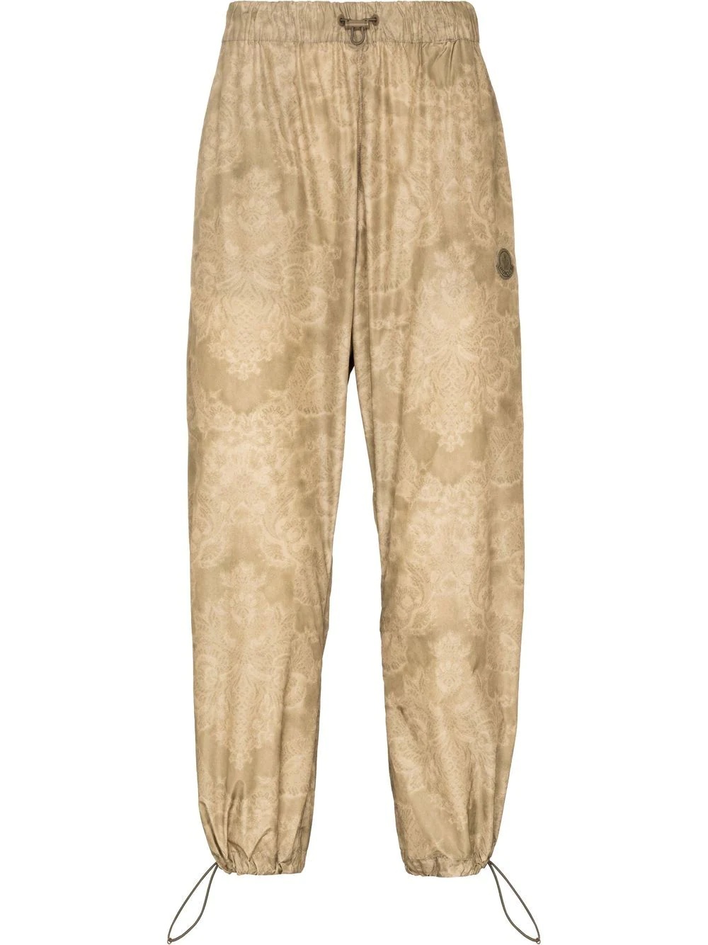 paisley-print twill track pants - 1