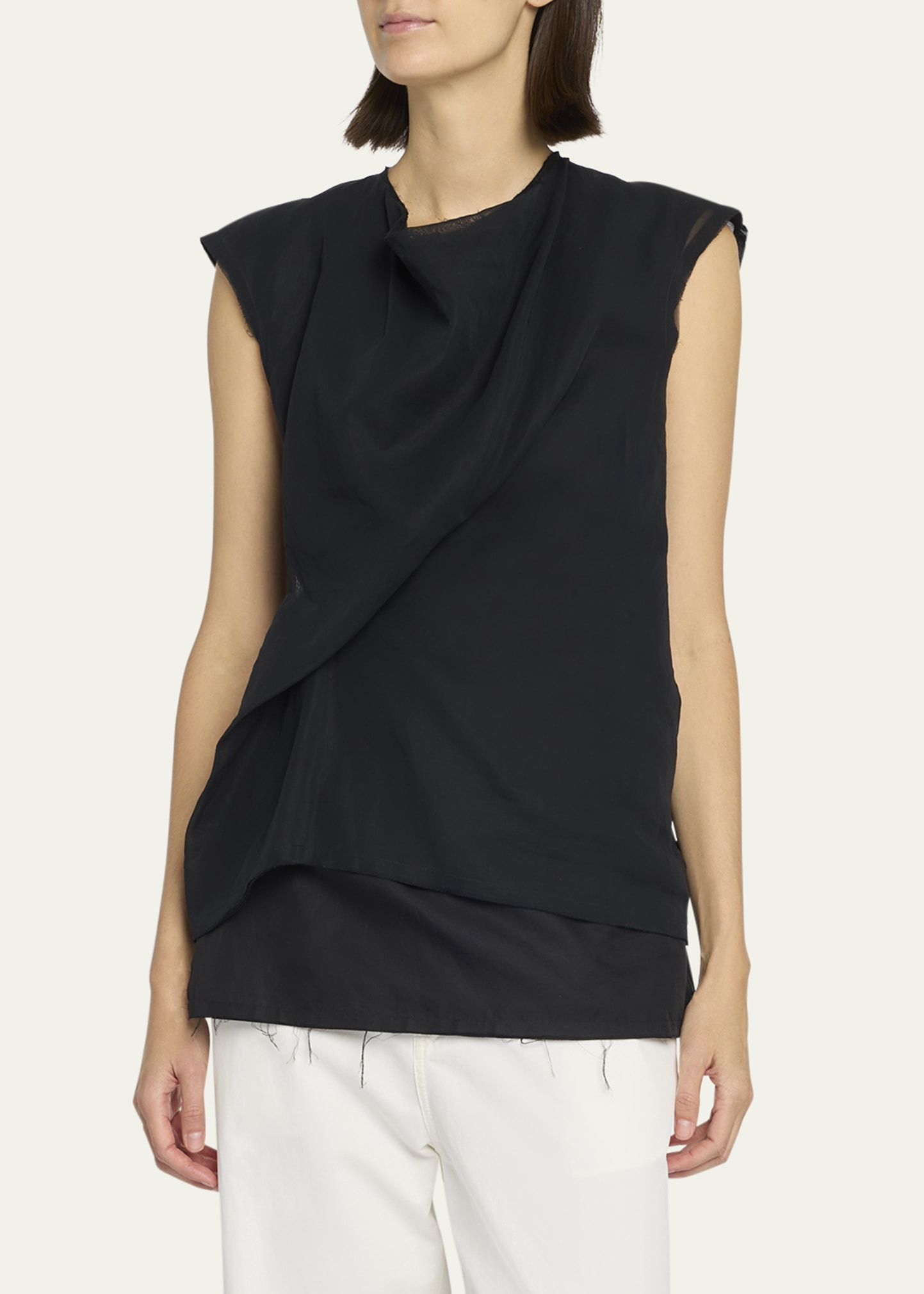 Inawa Draped Layered Sleeveless Top - 4
