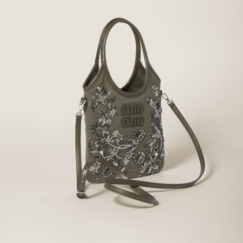 Miu Miu IVY embroidered gabardine bag outlook