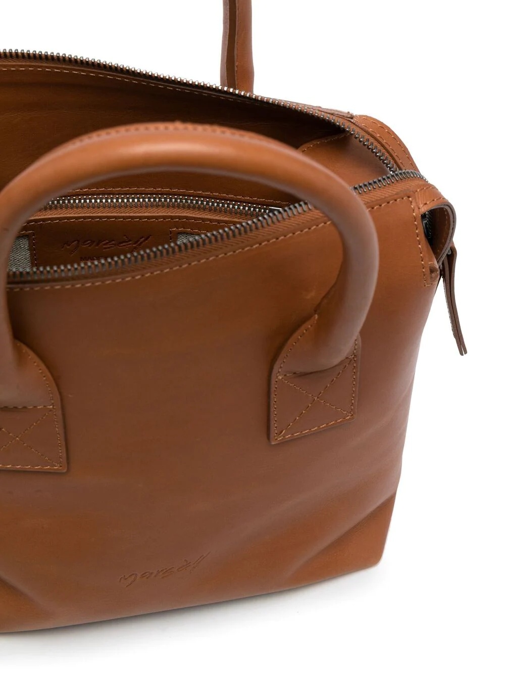 zipped top-handle tote - 5