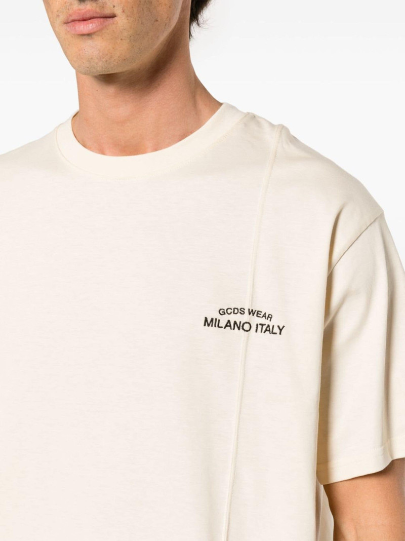 embroidered-logo cotton T-shirt 5