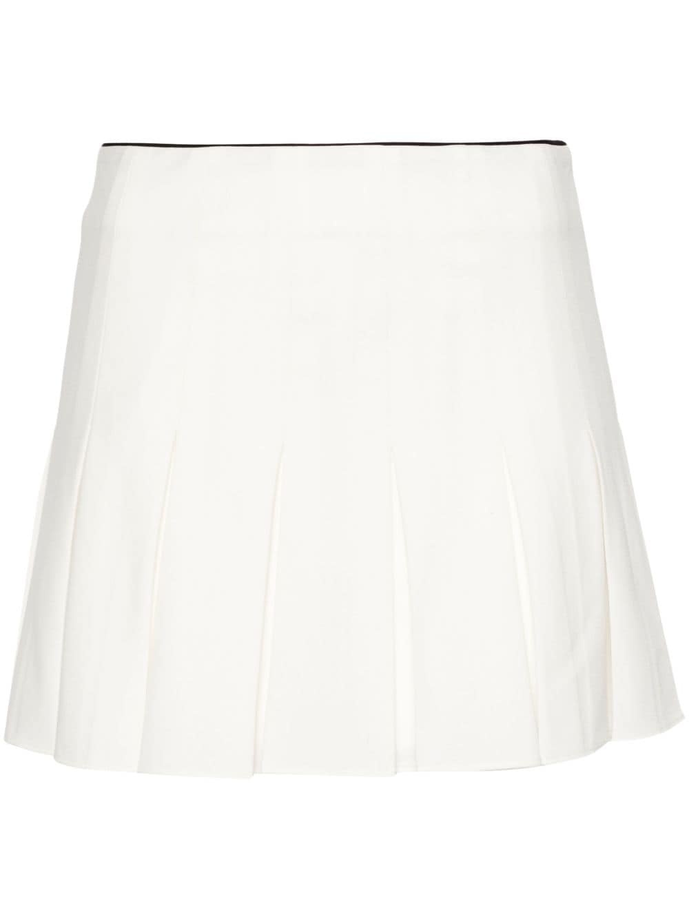 mid-rise pleated skort - 1