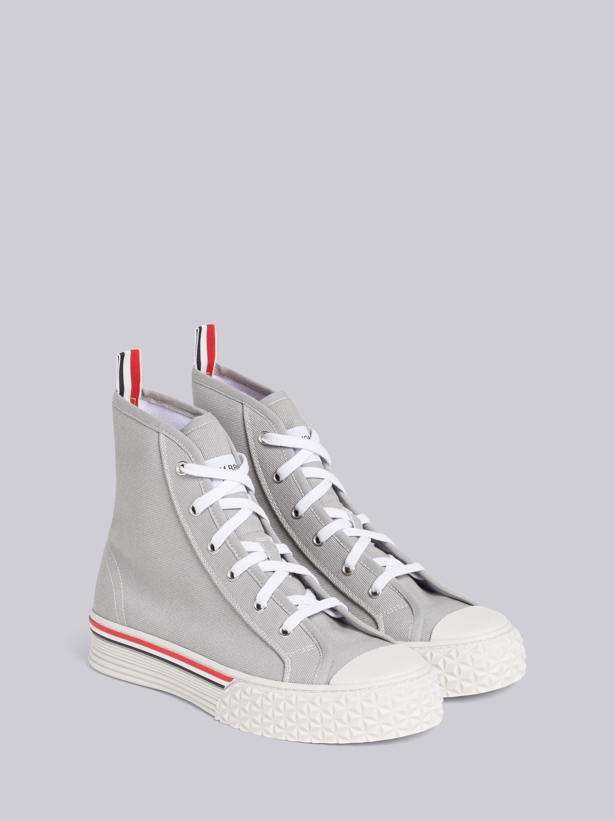CANVAS TARTAN SOLE COLLEGIATE HIGH TOP - 3