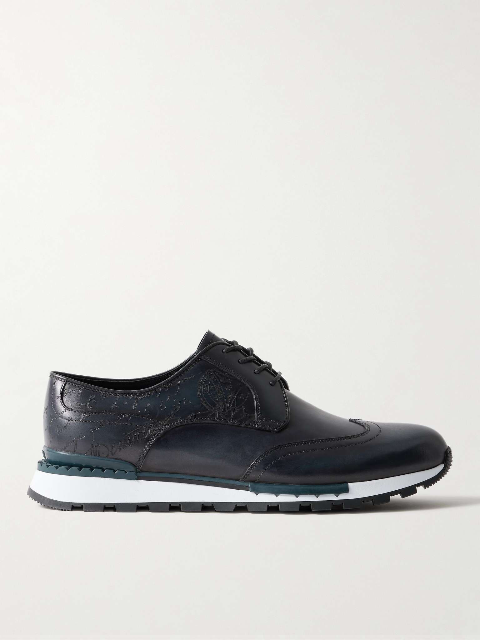 Berluti Fast Track Scritto Venezia Leather Sneakers | REVERSIBLE Berluti Fast Track Scritto Venezia Leather Sneakers | REVERSIBLE