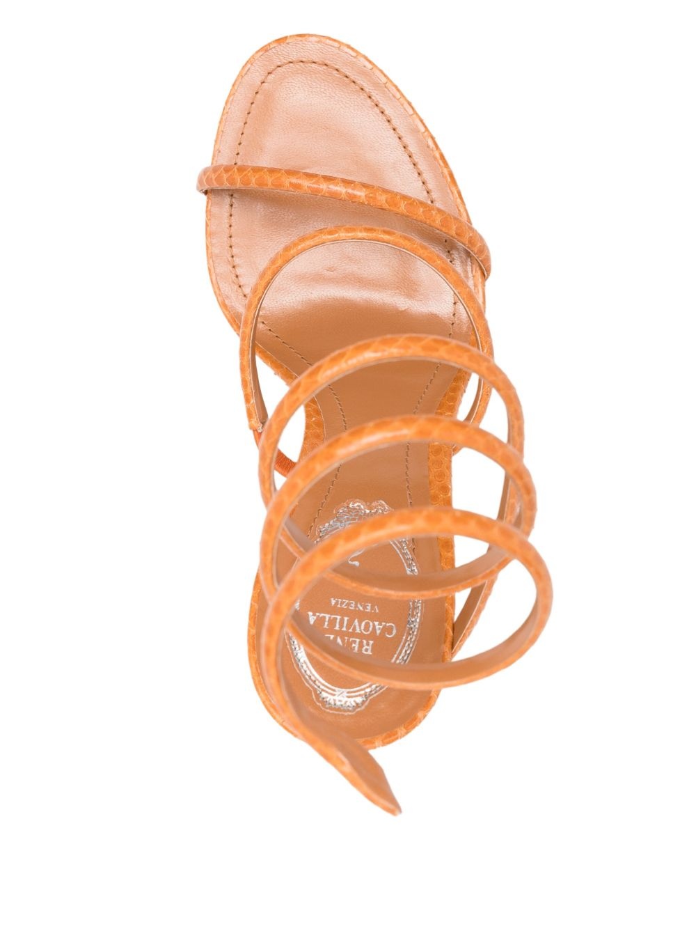 110mm leather sandals - 4