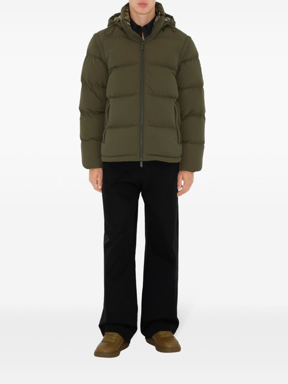 detachable-sleeve puffer jacket - 2