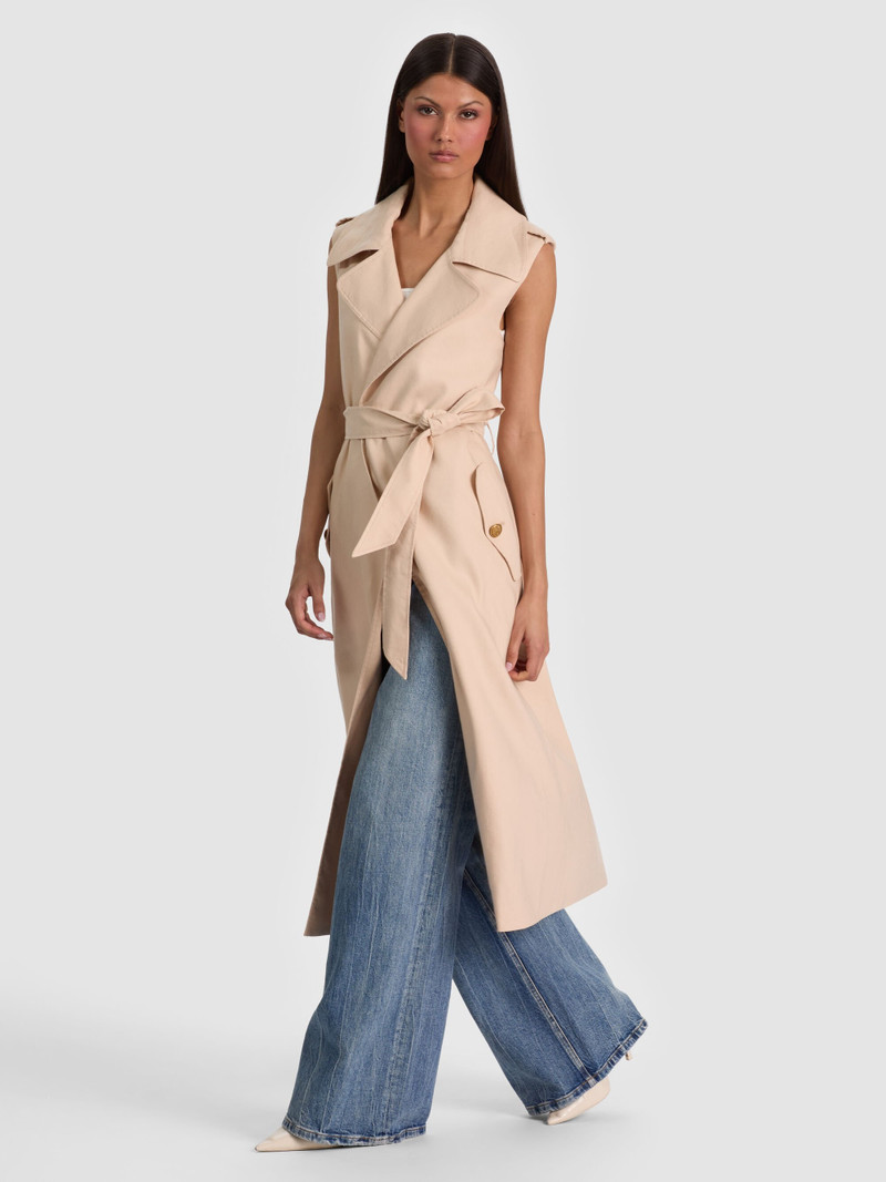 KEITH SLEEVELESS LINEN TRENCH 3