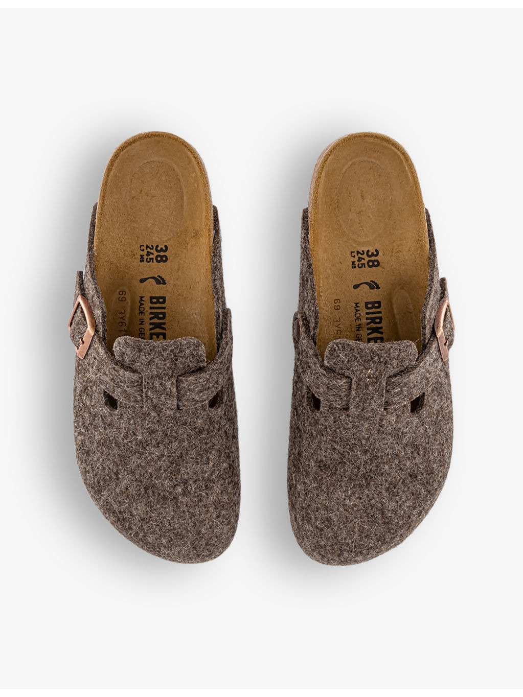 Boston buckle-fastened wool clogs - 2